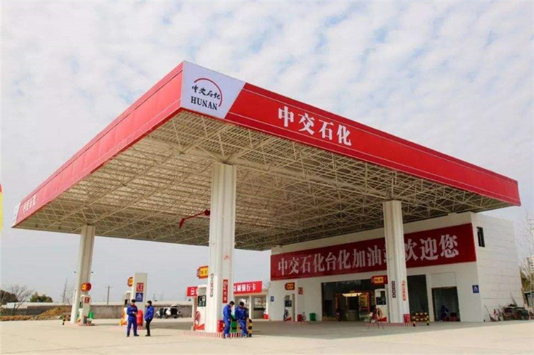 浦东加油站钢结构网架案例6